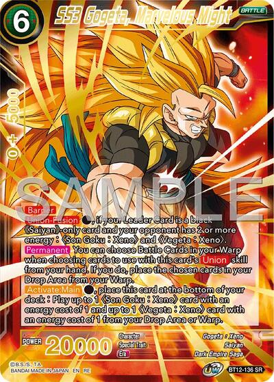 SS3 Gogeta, Marvelous Might BT12-136