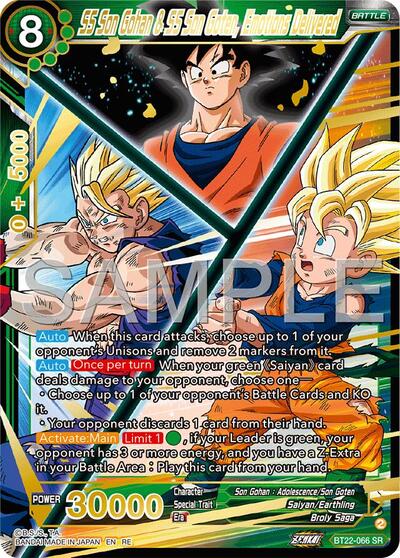 SS Son Gohan & SS Son Goten, Emotions Delivered BT22-066