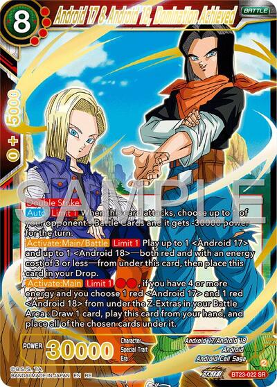 Android 17 & Android 18, Domination Achieved BT23-022