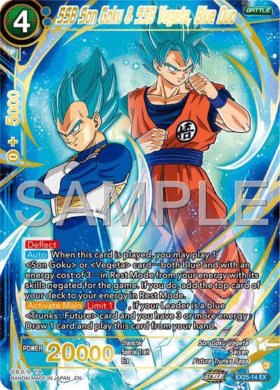 SSB Son Goku & SSB Vegeta, Blue Duo EX25-14
