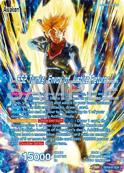 Trunks // SS2 Trunks, Envoy of Justice Returns SD18-01