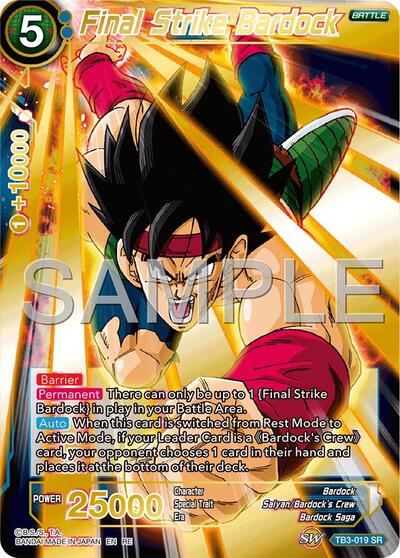 Final Strike Bardock TB3-019