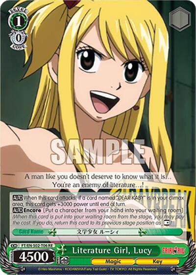Literature Girl, Lucy FT/EN-S02-T06 TD RE