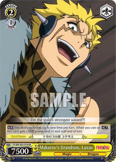 Makarov's Grandson, Laxus FT/EN-S02-016 U RE