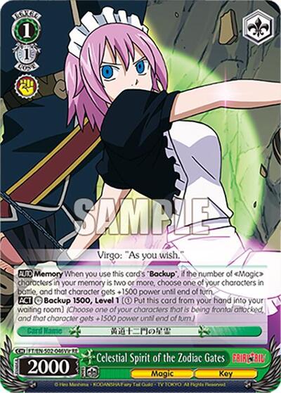 Celestial Spirit of the Zodiac Gates FT/EN-S02-046Vir C R