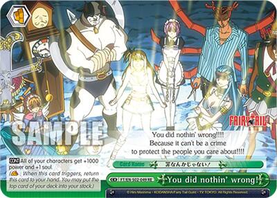 You did nothin' wrong! FT/EN-S02-049 CR RE