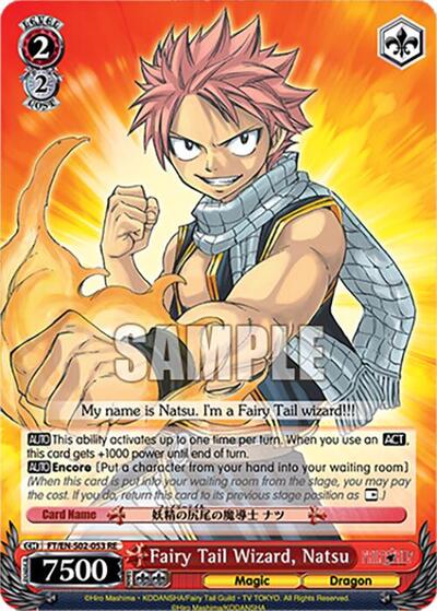 Fairy Tail Wizard, Natsu FT/EN-S02-053 RR RE