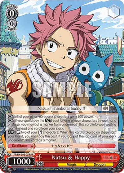 Natsu & Happy FT/EN-S02-054 R RE