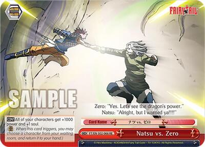 Natsu vs. Zero FT/EN-S02-066 CR RE
