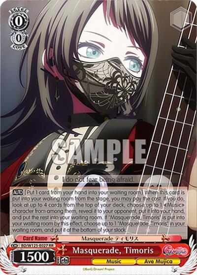 Masquerade, Timoris BD/W125-E027 RR