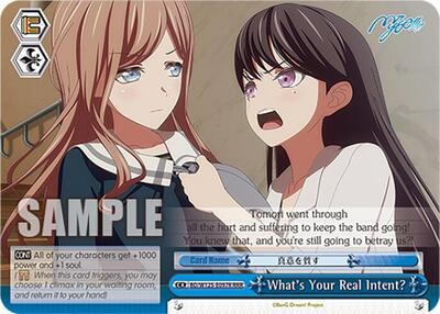 What's Your Real Intent? BD/W125-E097R RRR