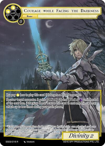 Courage while Facing the Darkness ESD2-016 R