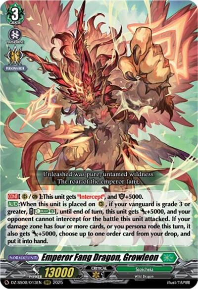 Emperor Fang Dragon, Growleon [D-Format] DZ-SS08/013EN