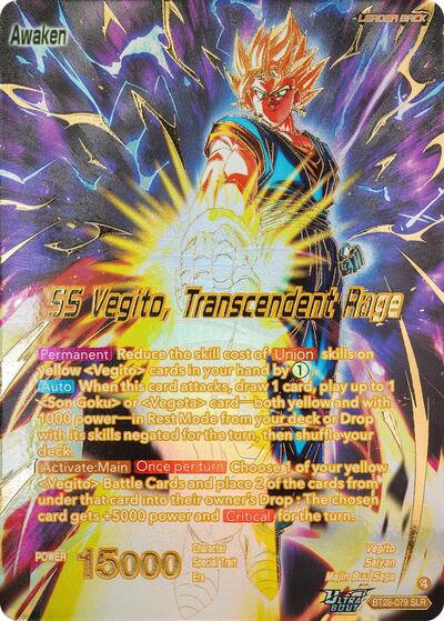 Vegito // SS Vegito, Transcendent Rage BT28-079