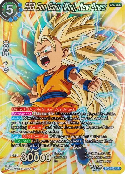 SS3 Son Goku (Mini), New Power BT28-033