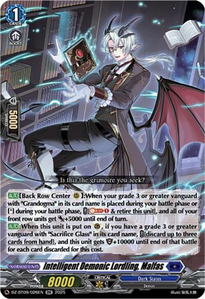 Intelligent Demonic Lordling, Malfas [D-Format] DZ-BT09/026EN