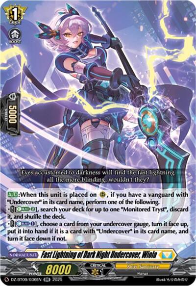 Fast Lightning of Dark Night Undercover, Wiola [D-Format] DZ-BT09/036EN