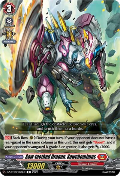Saw-toothed Dragon, Sawchomimus [D-Format] DZ-BT09/066EN