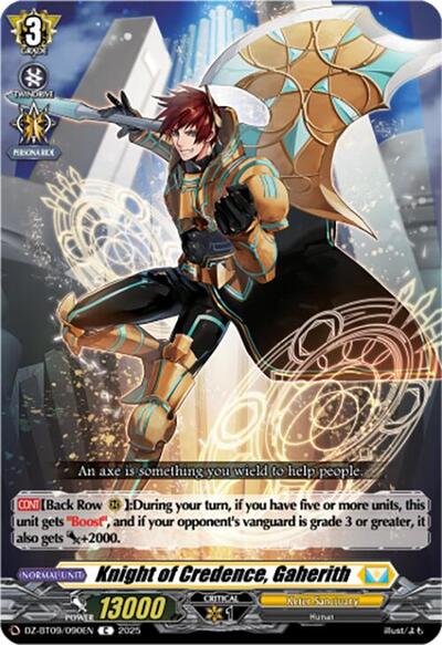 Knight of Credence, Gaherith [D-Format] DZ-BT09/090EN