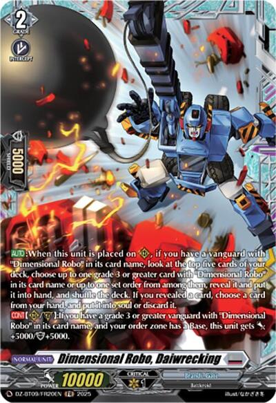 Dimensional Robo, Daiwrecking [D-Format] DZ-BT09/FR20EN