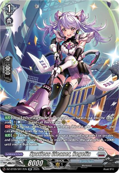 Spatless Cleaner, Regelia [D-Format] DZ-BT09/SR17EN