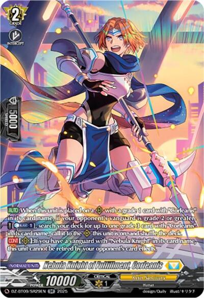 Nebula Knight of Fulfillment, Corleanis [D-Format] DZ-BT09/SR29EN