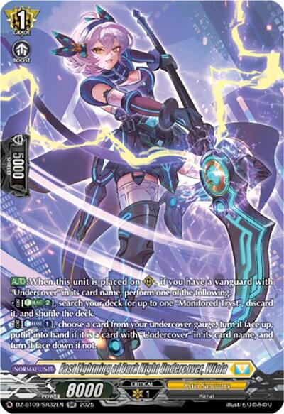 Fast Lightning of Dark Night Undercover, Wiola [D-Format] DZ-BT09/SR32EN