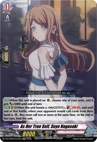 As Her True Self, Soyo Nagasaki [D-Format] DZ-BT09/EX12EN