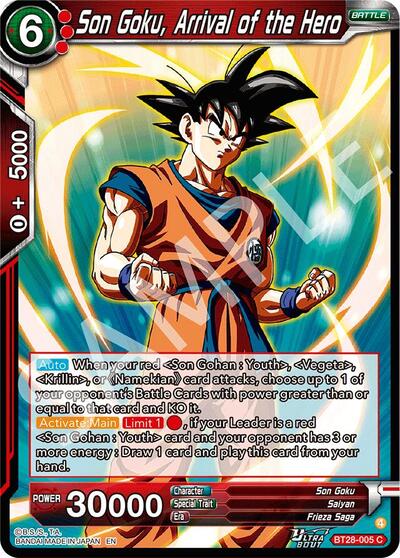 Son Goku, Arrival of the Hero BT28-005