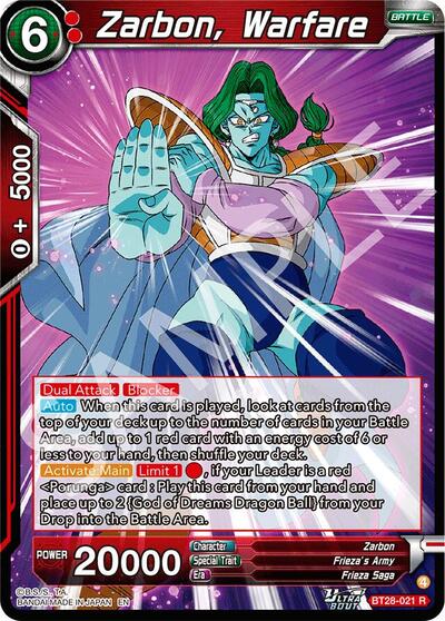 Zarbon, Warfare BT28-021