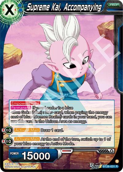 Supreme Kai, Accompanying BT28-031