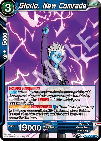 Glorio, New Comrade BT28-040