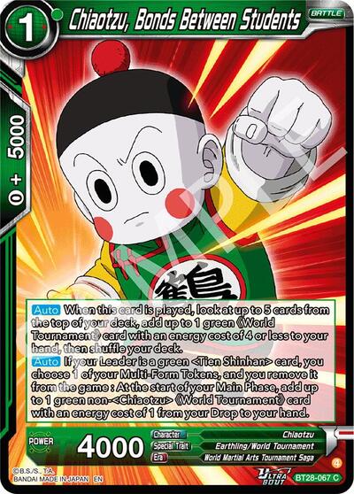 Chiaotzu, Bonds Between Students BT28-067