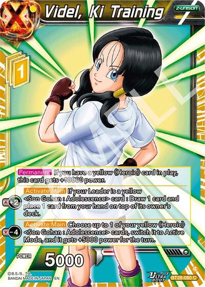 Videl, Ki Training BT28-080