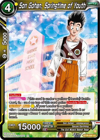Son Gohan, Springtime of Youth BT28-086