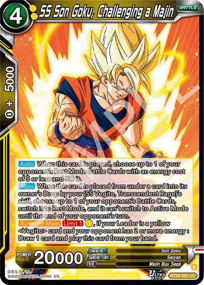 SS Son Goku, Challenging a Majin BT28-092