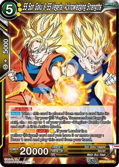 SS Son Goku & SS Vegeta, Acknowledging Strengths BT28-094