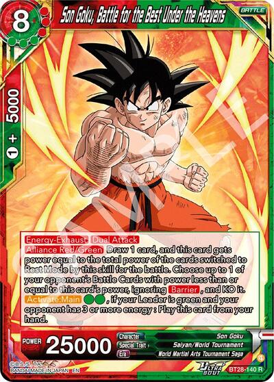 Son Goku, Battle for the Best Under the Heavens BT28-140