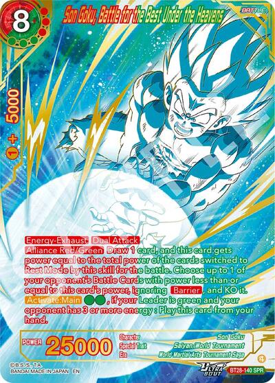 Son Goku, Battle for the Best Under the Heavens BT28-140