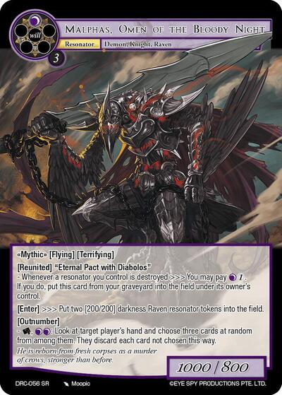 Malphas, Omen of the Bloody Night 