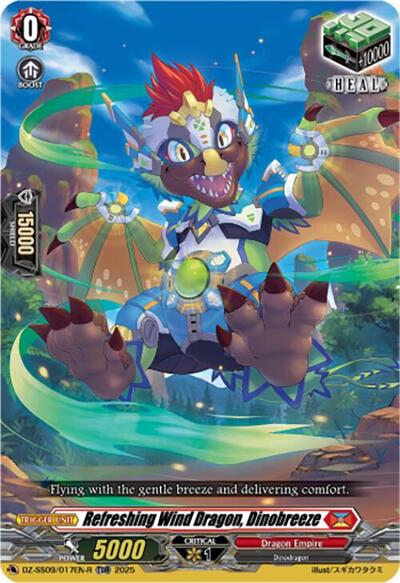 Refreshing Wind Dragon, Dinobreeze [D-Format] DZ-SS09/017EN-R