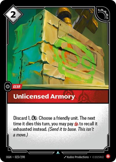 Unlicensed Armory 023/298