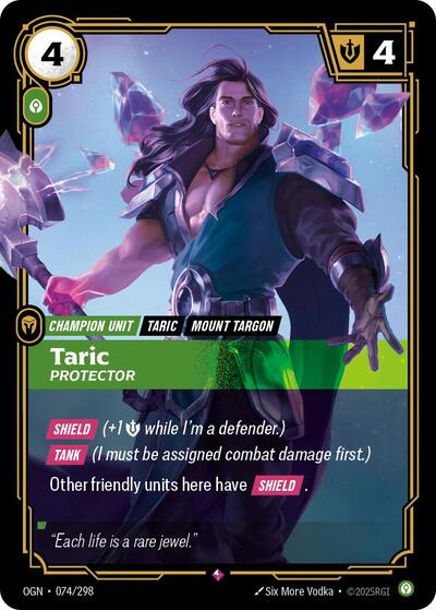 Taric, Protector 074/298