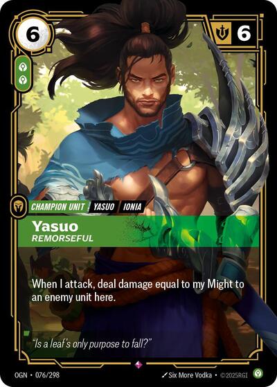 Yasuo, Remorseful 076/298