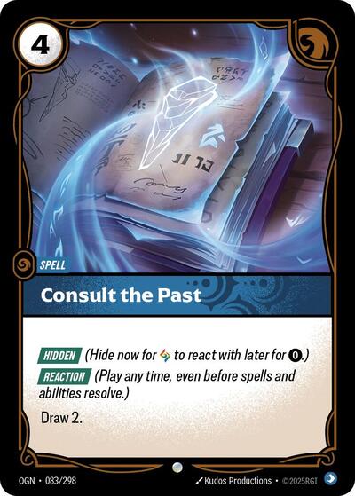 Consult the Past 083/298
