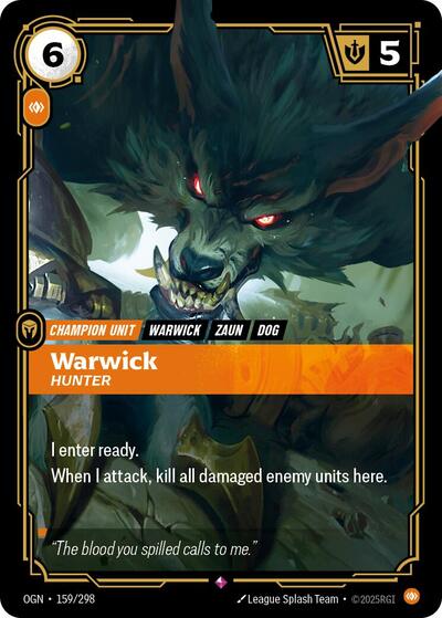 Warwick, Hunter 159/298