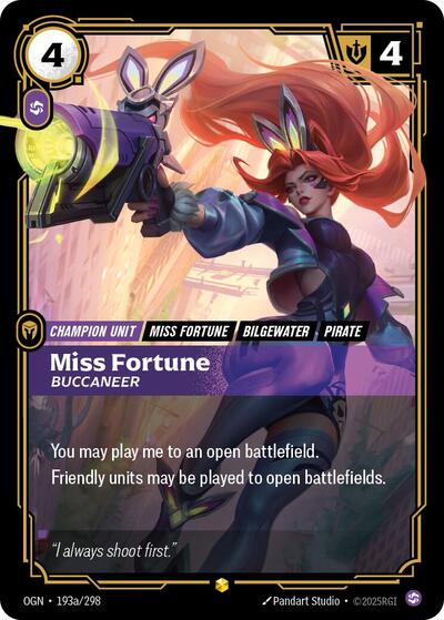 Miss Fortune, Buccaneer 193a/298