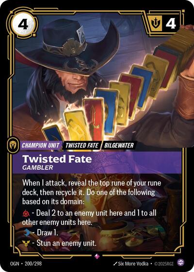 Twisted Fate, Gambler 200/298
