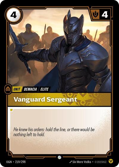 Vanguard Sergeant 219/298