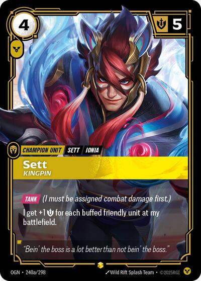 Sett, Kingpin 240a/298